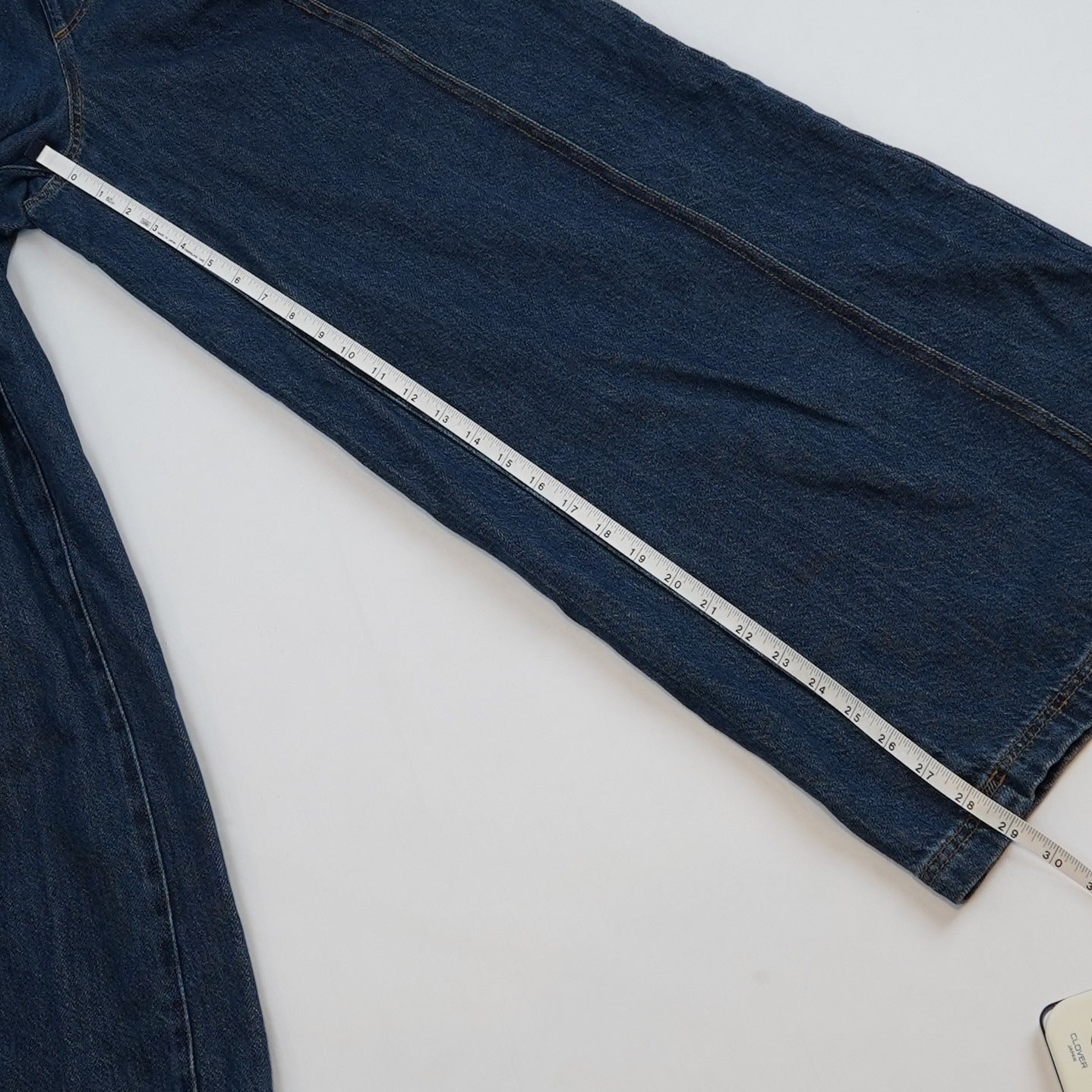 High-Rise Drawstring Wide Leg Relaxed Fit Denim Pants Universal Thread - XS