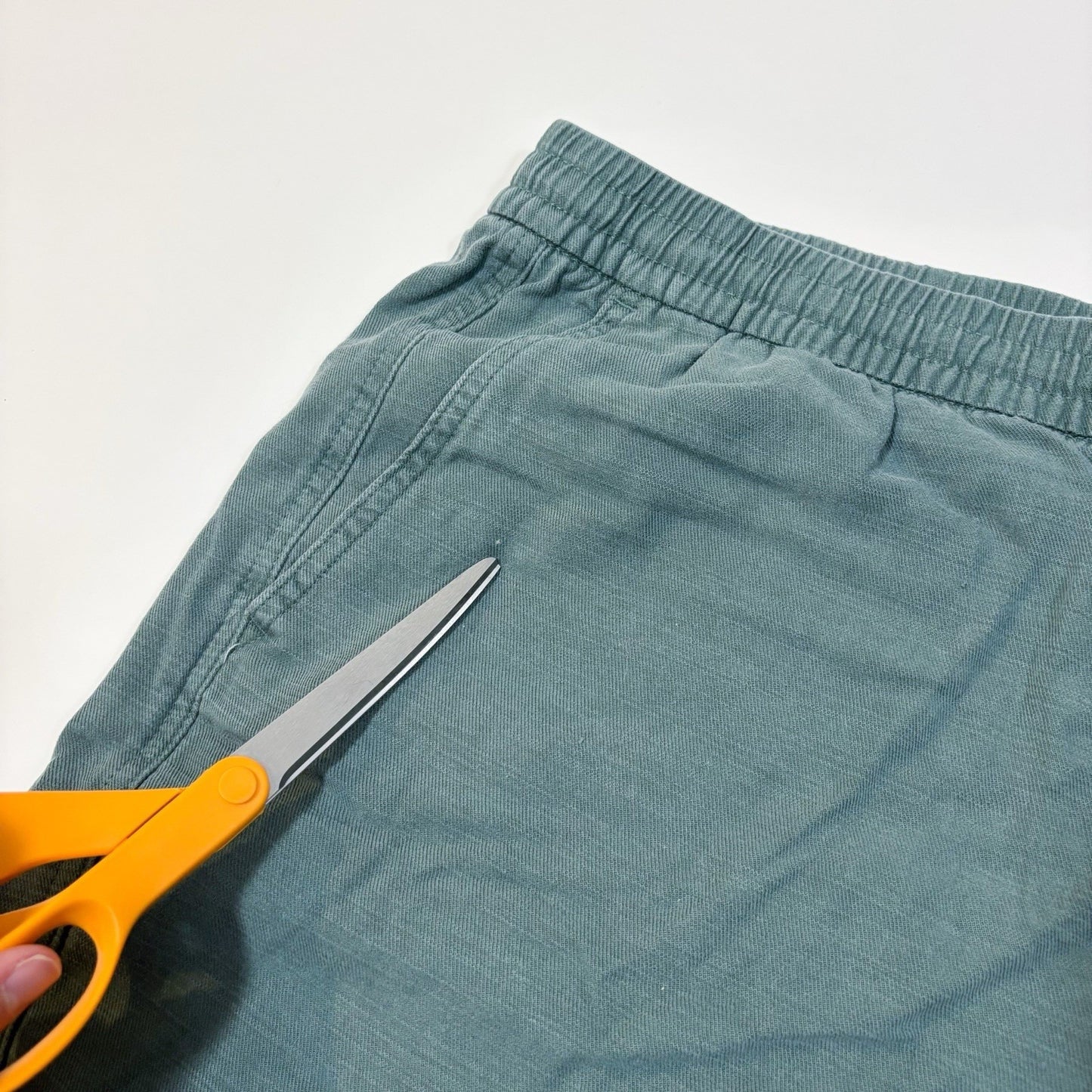 Abercrombie & Fitch Pull On Shorts Sage Green Cotton - XXL