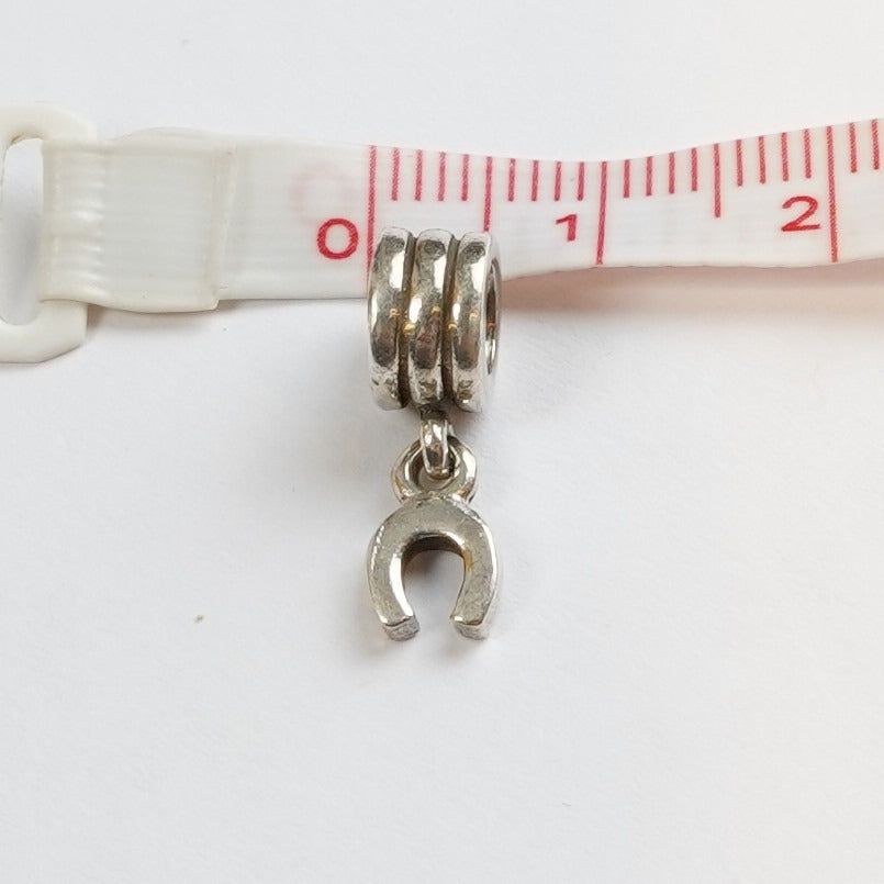 Pandora Sterling Silver 'Lucky Horse Shoe' Dangle Charm 790259