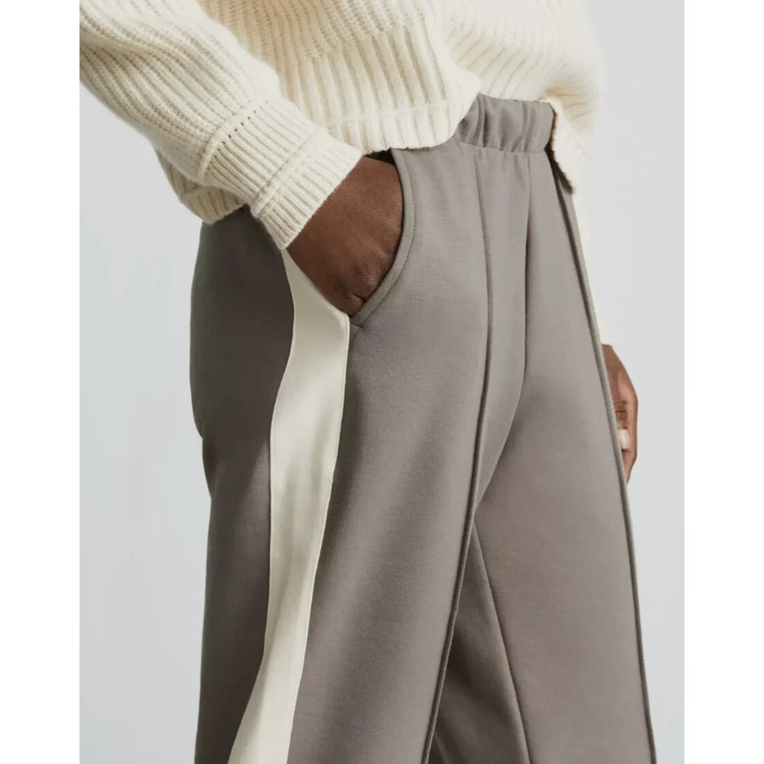 Everlane The Dream Pants Clay Canvas Side Stripe - XL