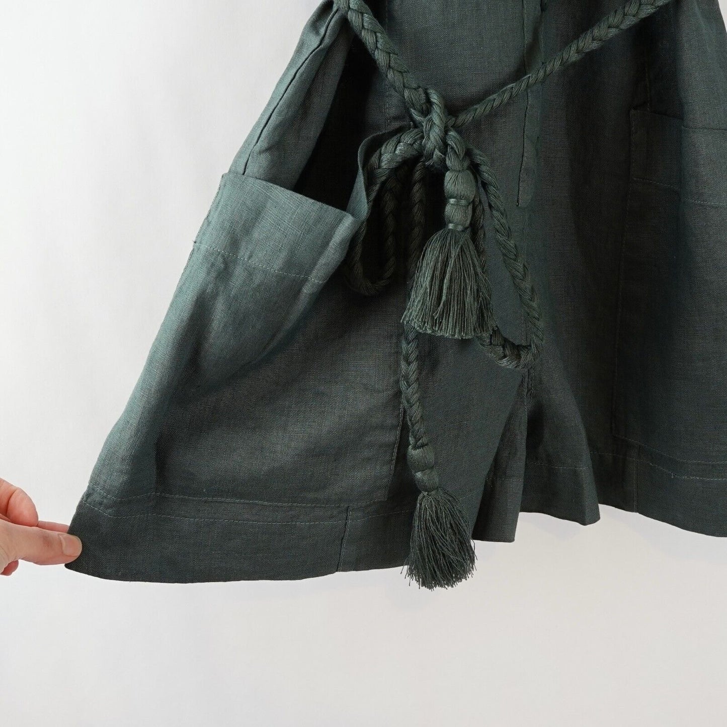 Joie Priya Linen Romper Jungle Green - S