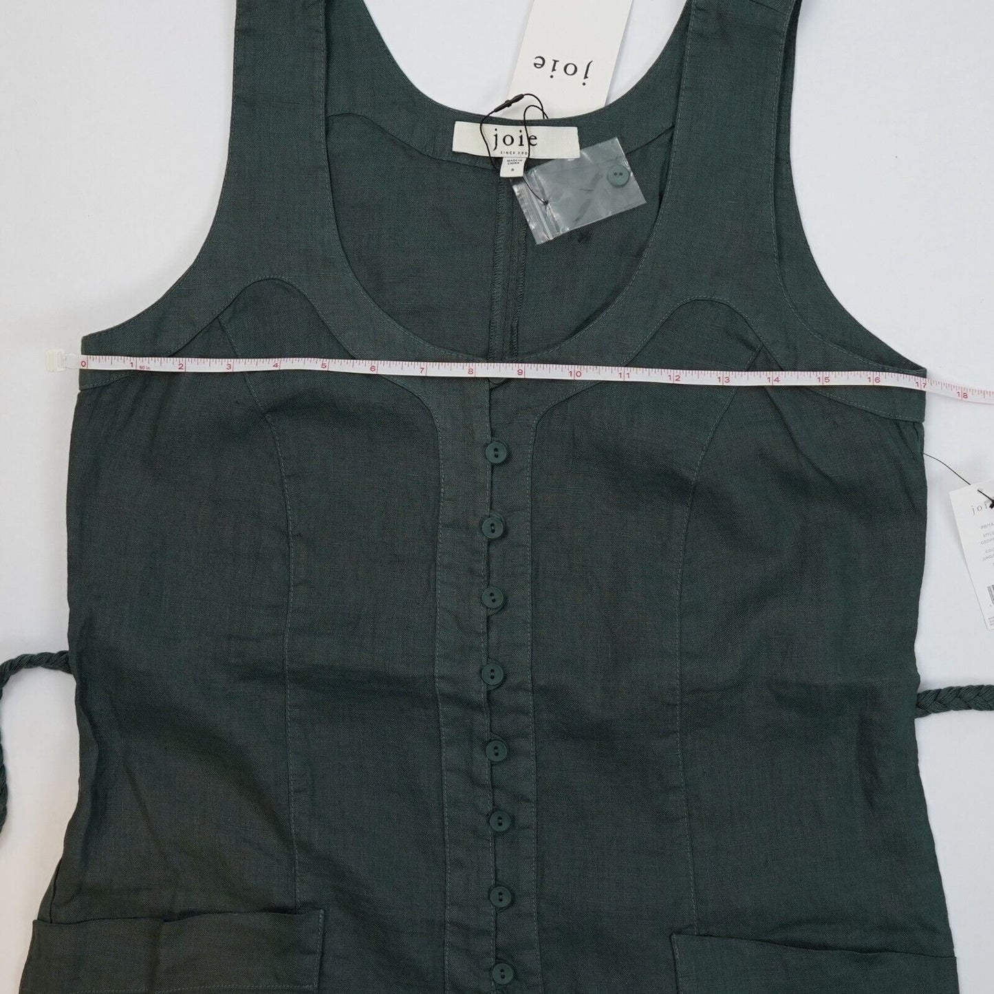 Joie Priya Linen Romper Jungle Green - S