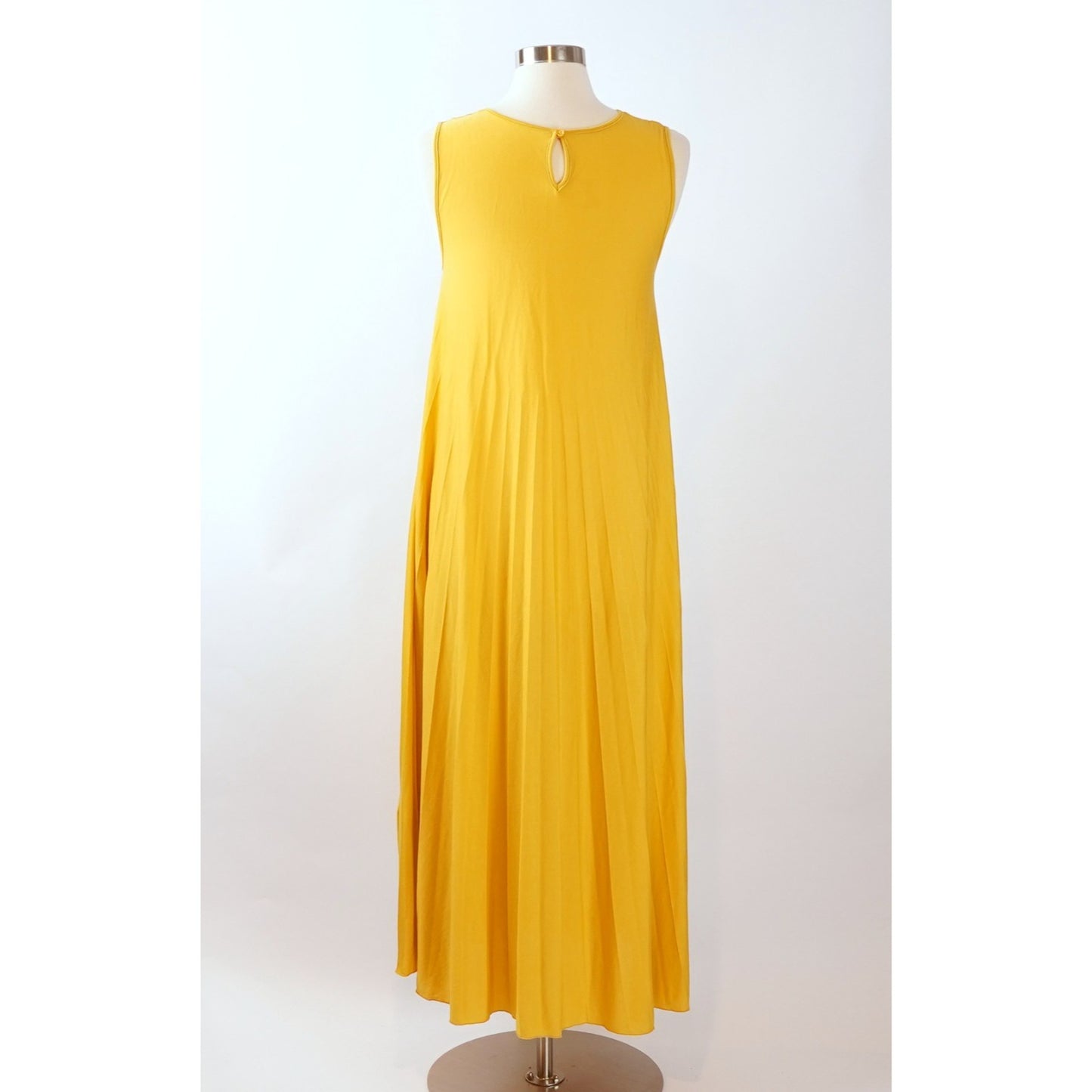 Weekend Max Mara Barbara Knit Layered Dress Mustard Yellow - L
