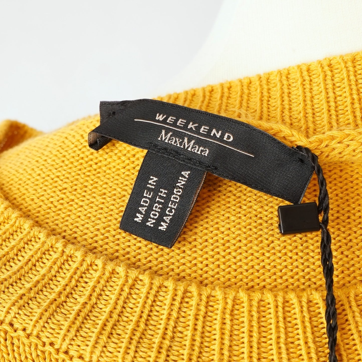 Weekend Max Mara Barbara Knit Layered Dress Mustard Yellow - L