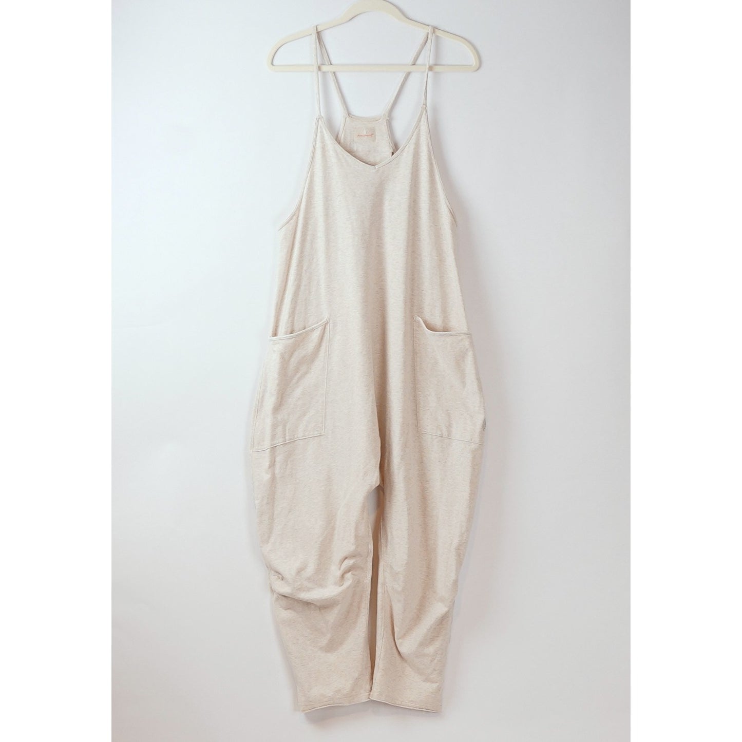 Free People Movement Hot Shot Jumpsuit Oatmeal Heather - S