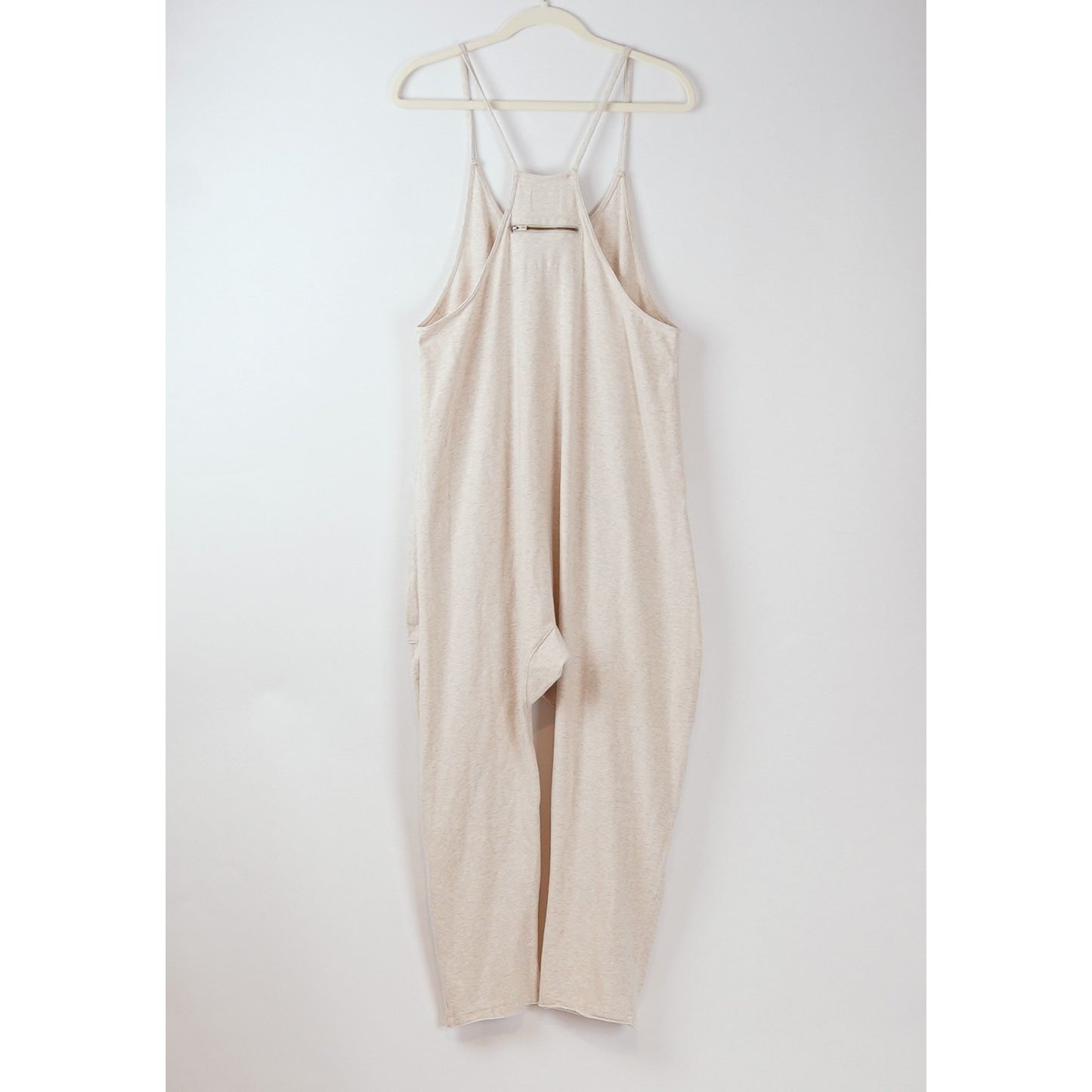 Free People Movement Hot Shot Jumpsuit Oatmeal Heather - S