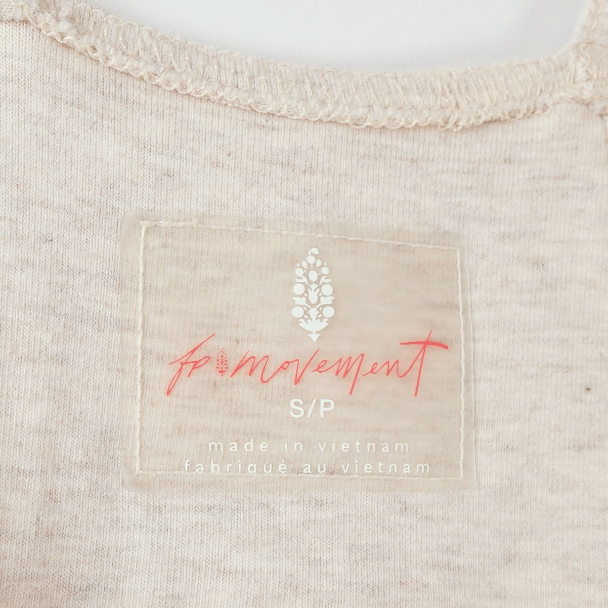 Free People Movement Hot Shot Jumpsuit Oatmeal Heather - S