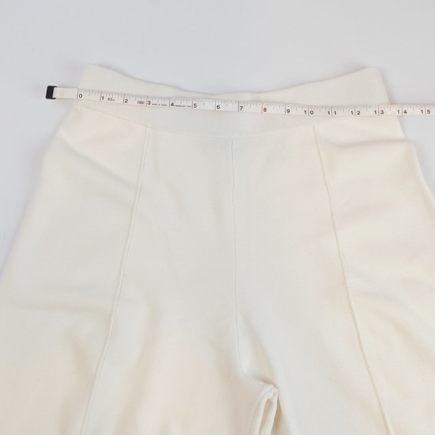 WYETH White Wide Leg Knit Pants - M