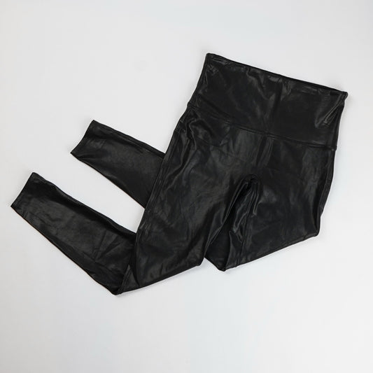Spanx Black Faux Leather Leggings - XL