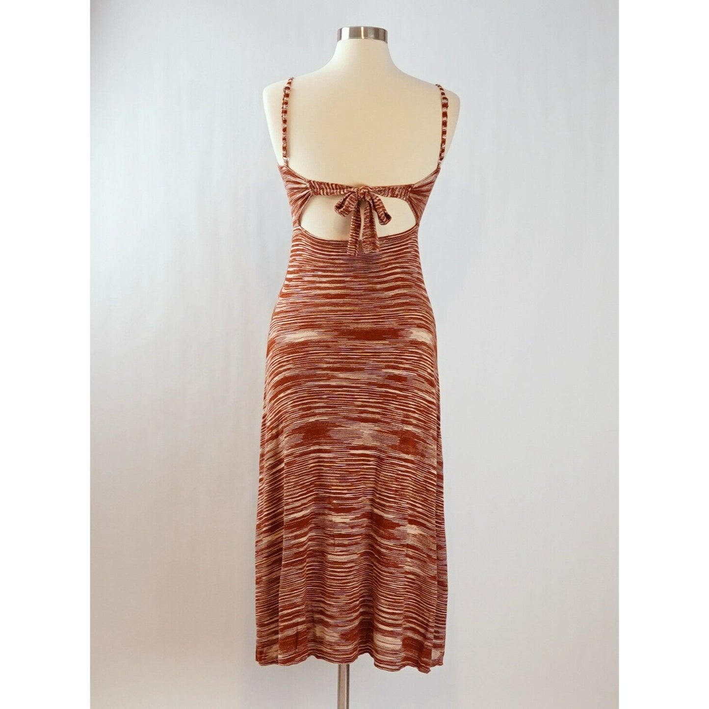 For Love and Lemons Isabela Midi Dress Brown  - L