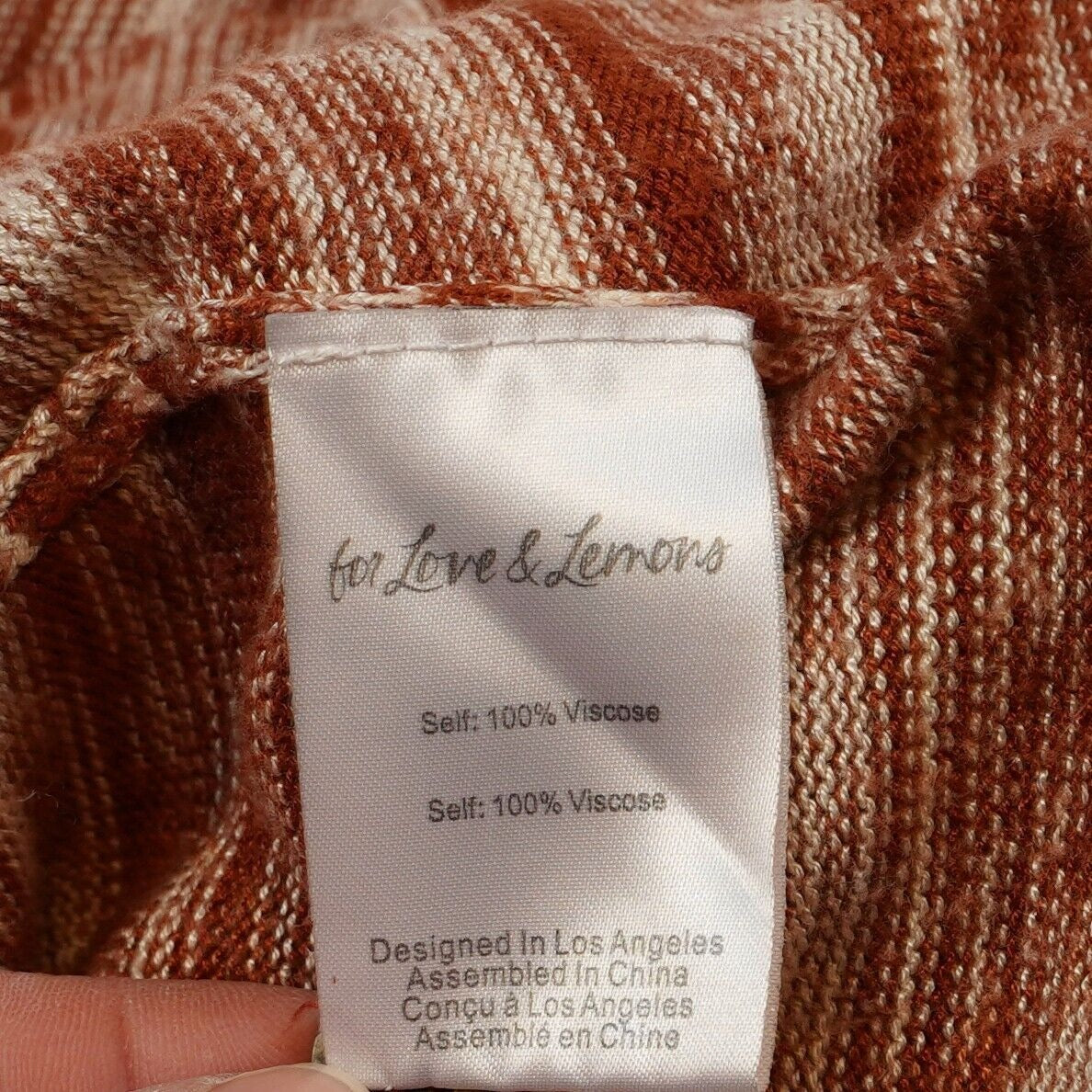 For Love and Lemons Isabela Midi Dress Brown  - L