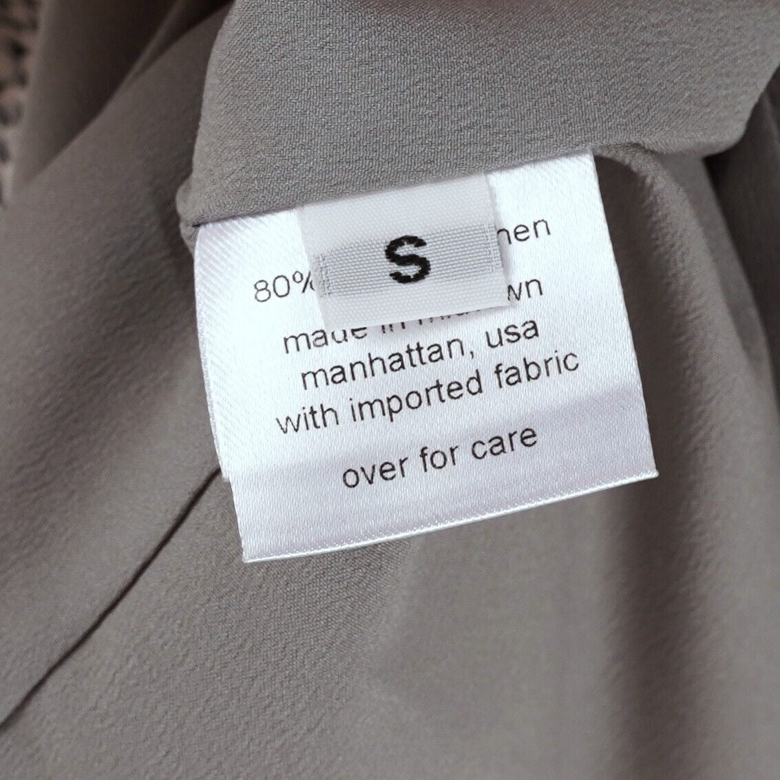 Rachel Comey Long Sleeve Silk/Linen Mini Dress - S