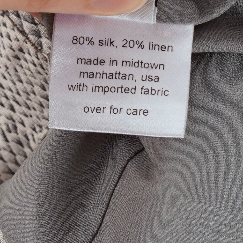 Rachel Comey Long Sleeve Silk/Linen Mini Dress - S