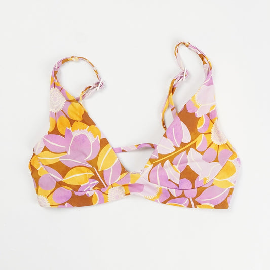 Stone Fox Swim Daya Strappy Bikini Top - Retro Bloom - Size Small