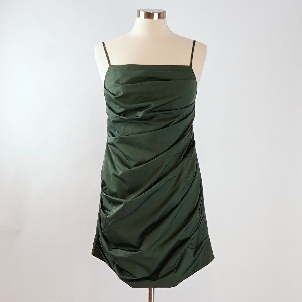 Amanda Uprichard Laconia Mini Dress in Cypress Green - L