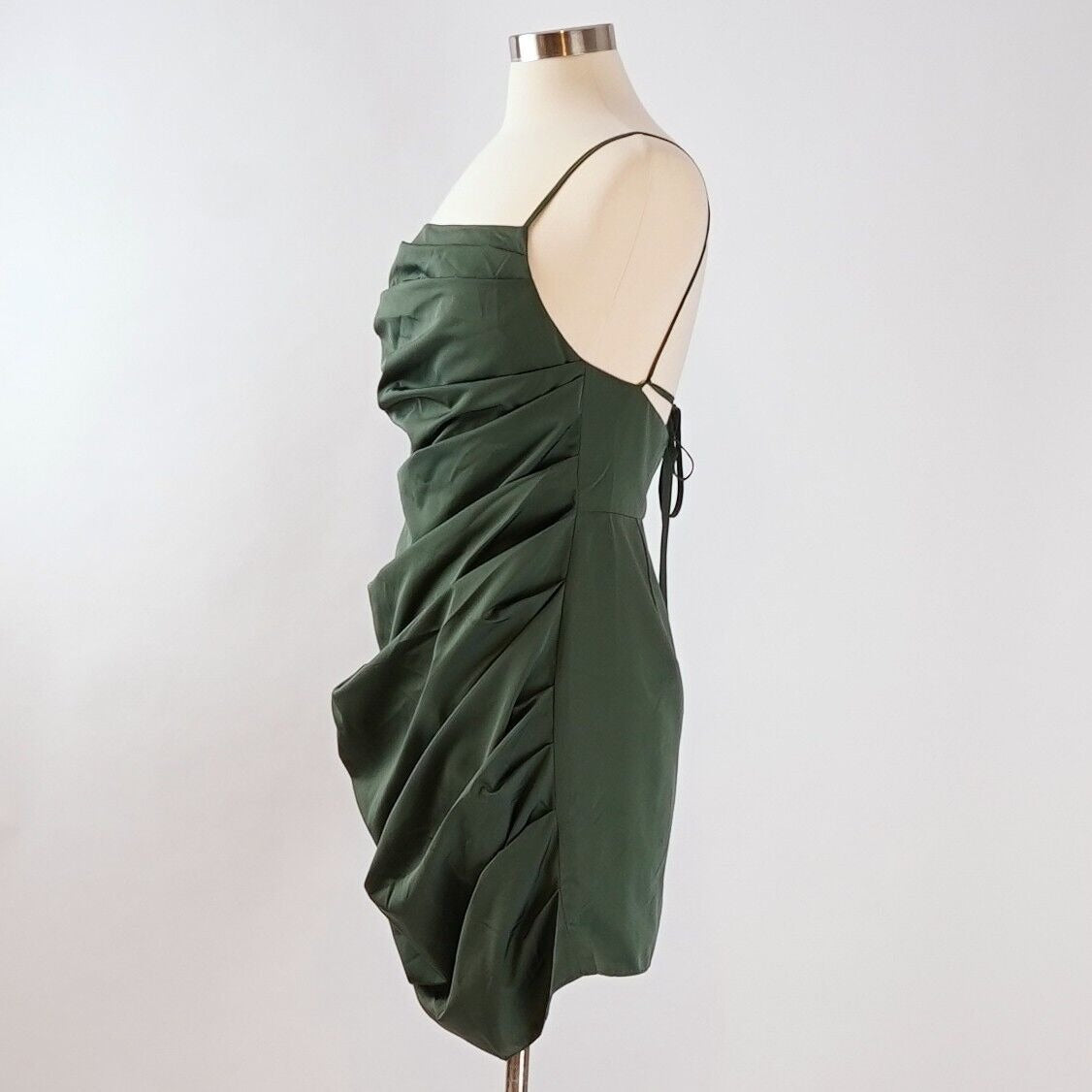 Amanda Uprichard Laconia Mini Dress in Cypress Green - L