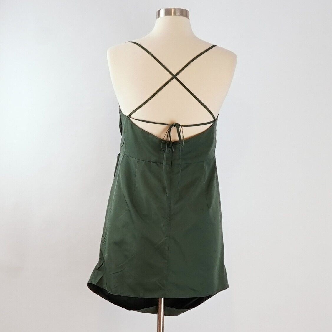 Amanda Uprichard Laconia Mini Dress in Cypress Green - L