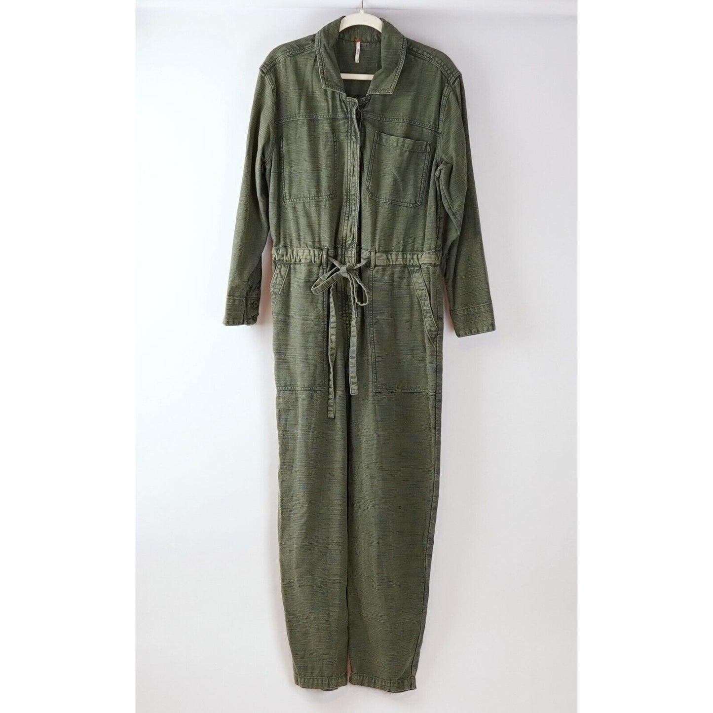 Free People Quinn Utility Long Sleeve Coverall Jumpsuit - M