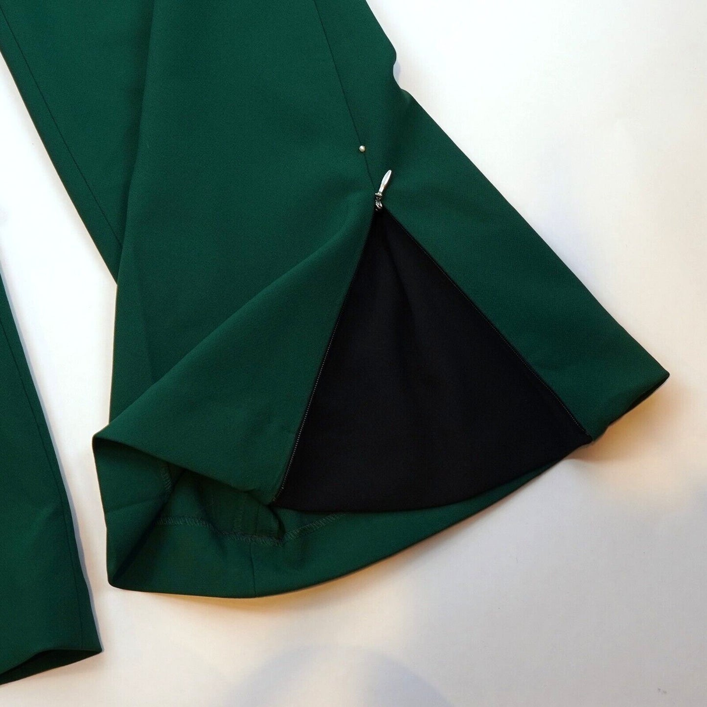 Pearl by Lela Rose Stretch Crepe Contrast Detail Trouser Pants - 6