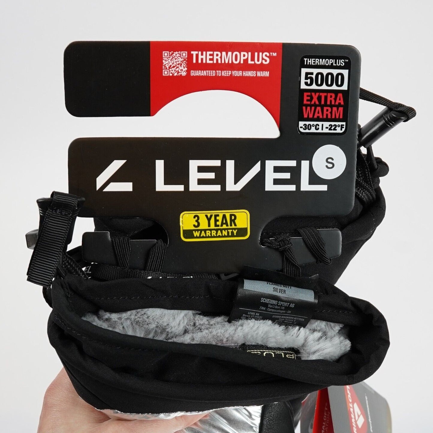 Level Women's Flame Mittens Winter Skiing Snowboarding - S