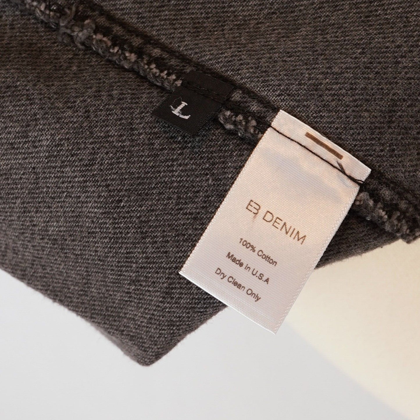 EB Denim Strapless Bustier Mini Dress Black Gray - L