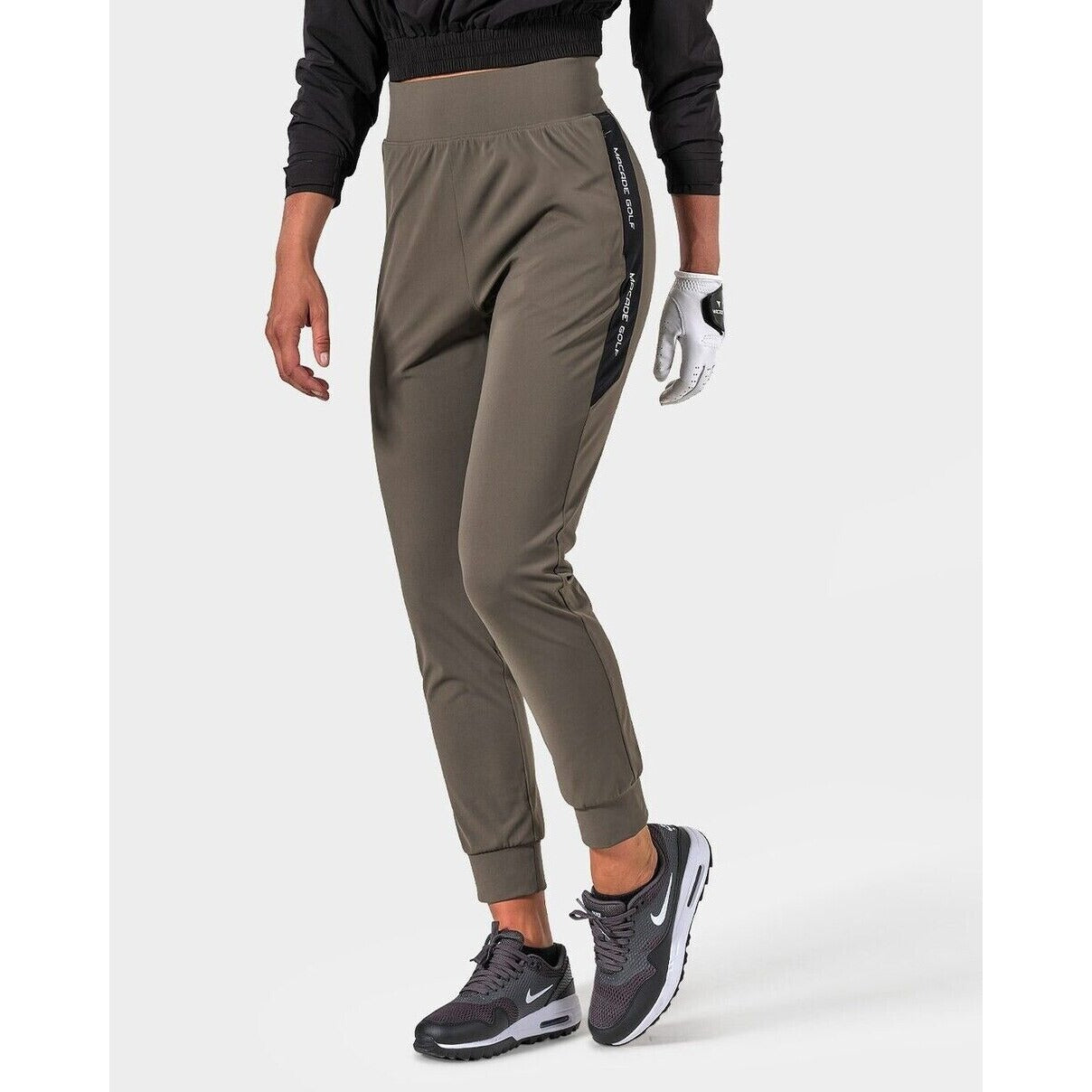 Macade Golf Olive Tapered Jogger Range Pants - XS