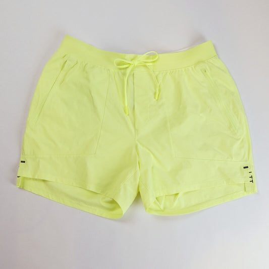 Lululemon License to Train Linerless Shorts Zap Yellow 5" - XL