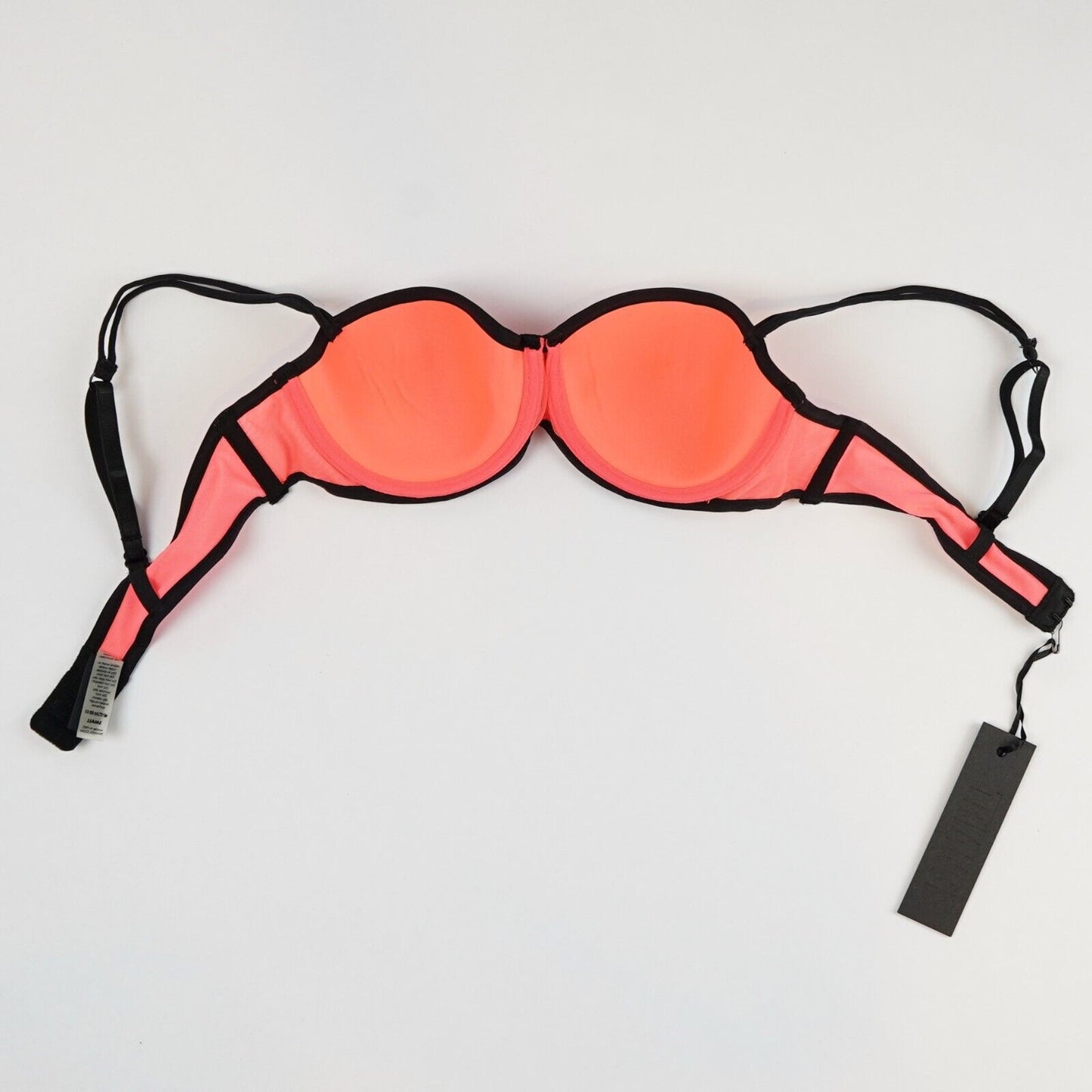 TRIANGL Mesh Hot Pink & Black Bikini Set - S