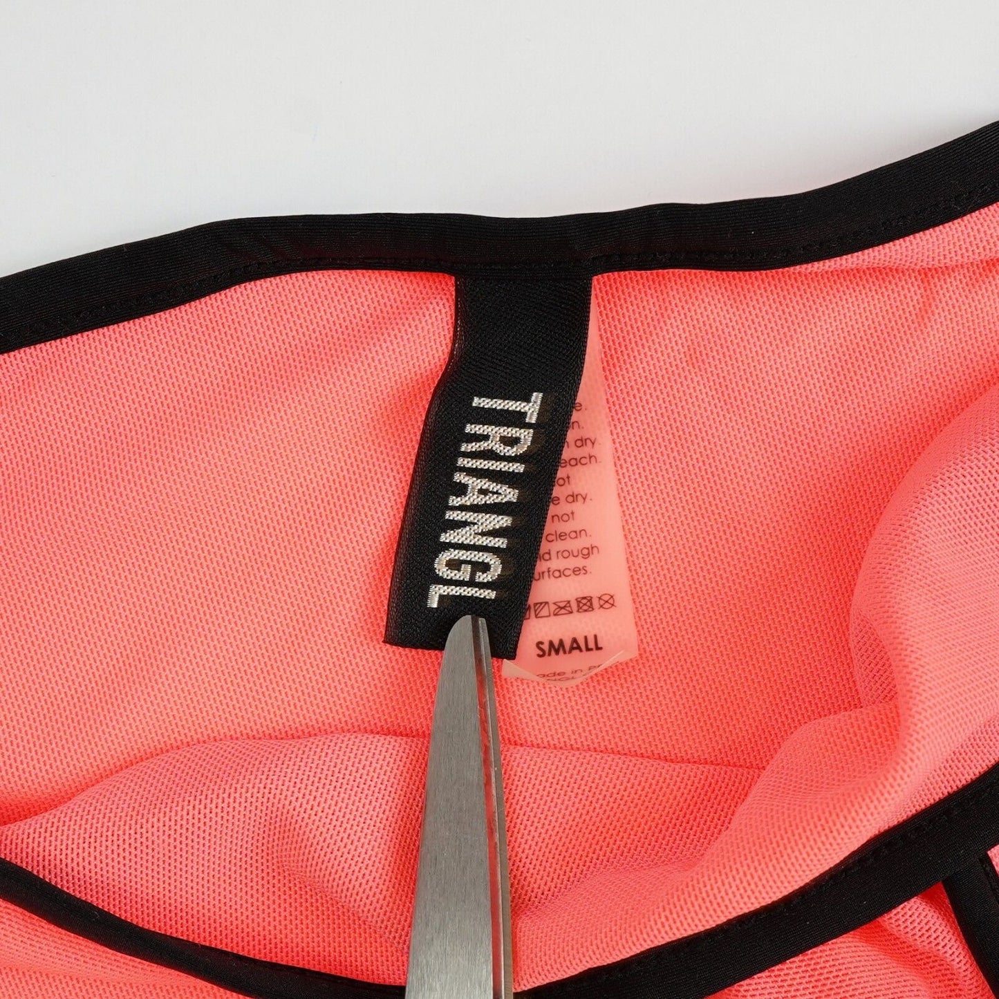TRIANGL Mesh Hot Pink & Black Bikini Set - S