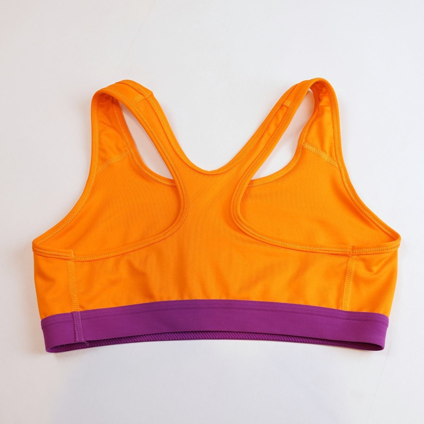 Nike Dri-Fit Sports Bra Racerback Orange Purple - M