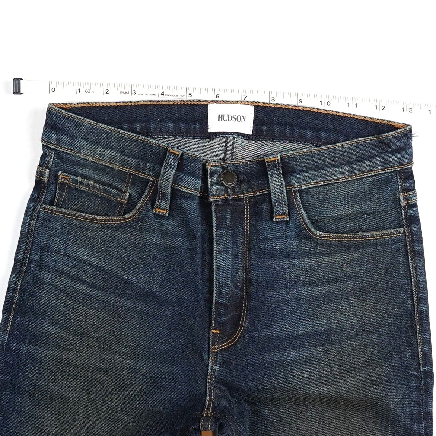 Hudson Mid Rise Dark Wash Skinny Jeans - 26