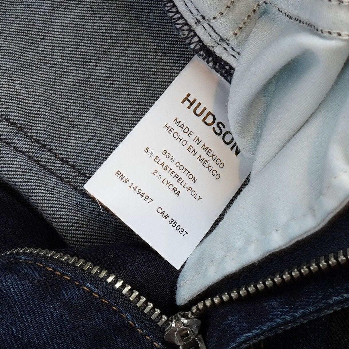 Hudson Mid Rise Dark Wash Skinny Jeans - 26