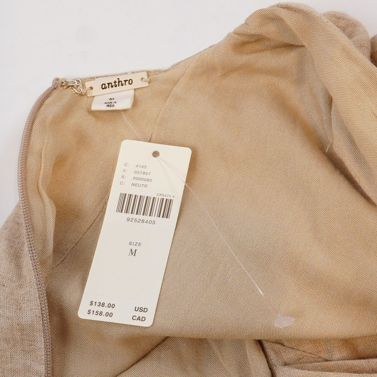 By Anthropologie Asymmetric Linen Maxi Dress - M