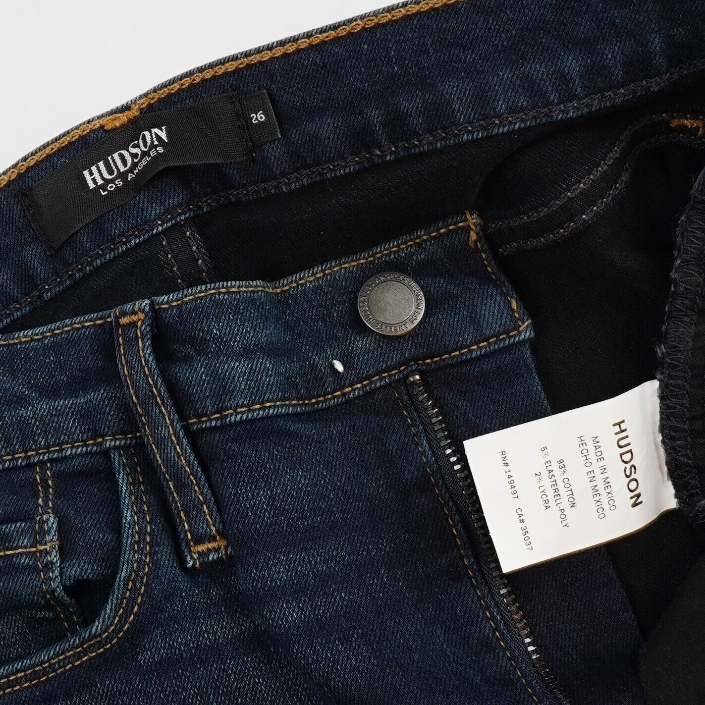 Hudson Dark Wash Super Skinny Jeans - 26