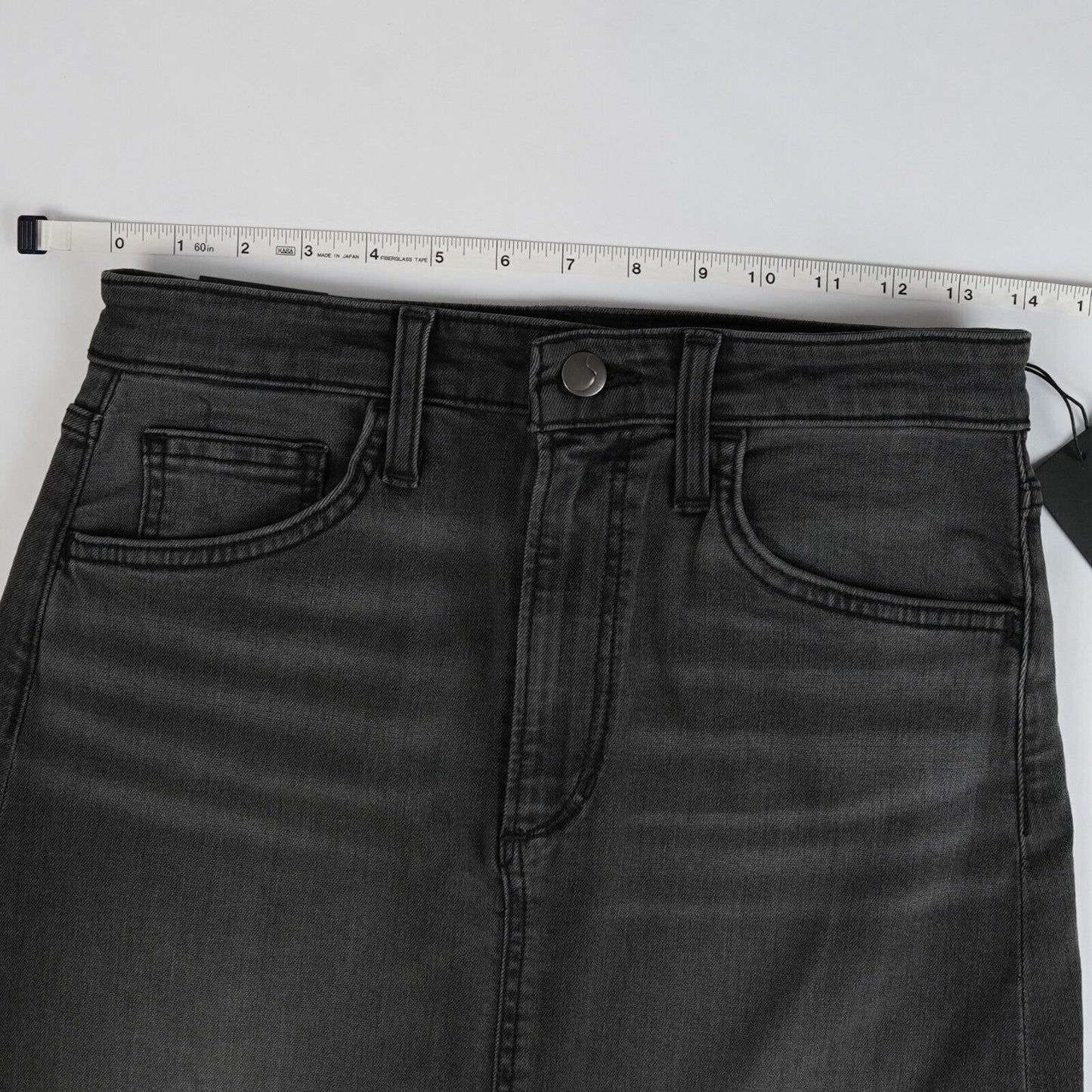 Joe's Denim Faye Skirt in Faded Black Gray Midi/Maxi - 27