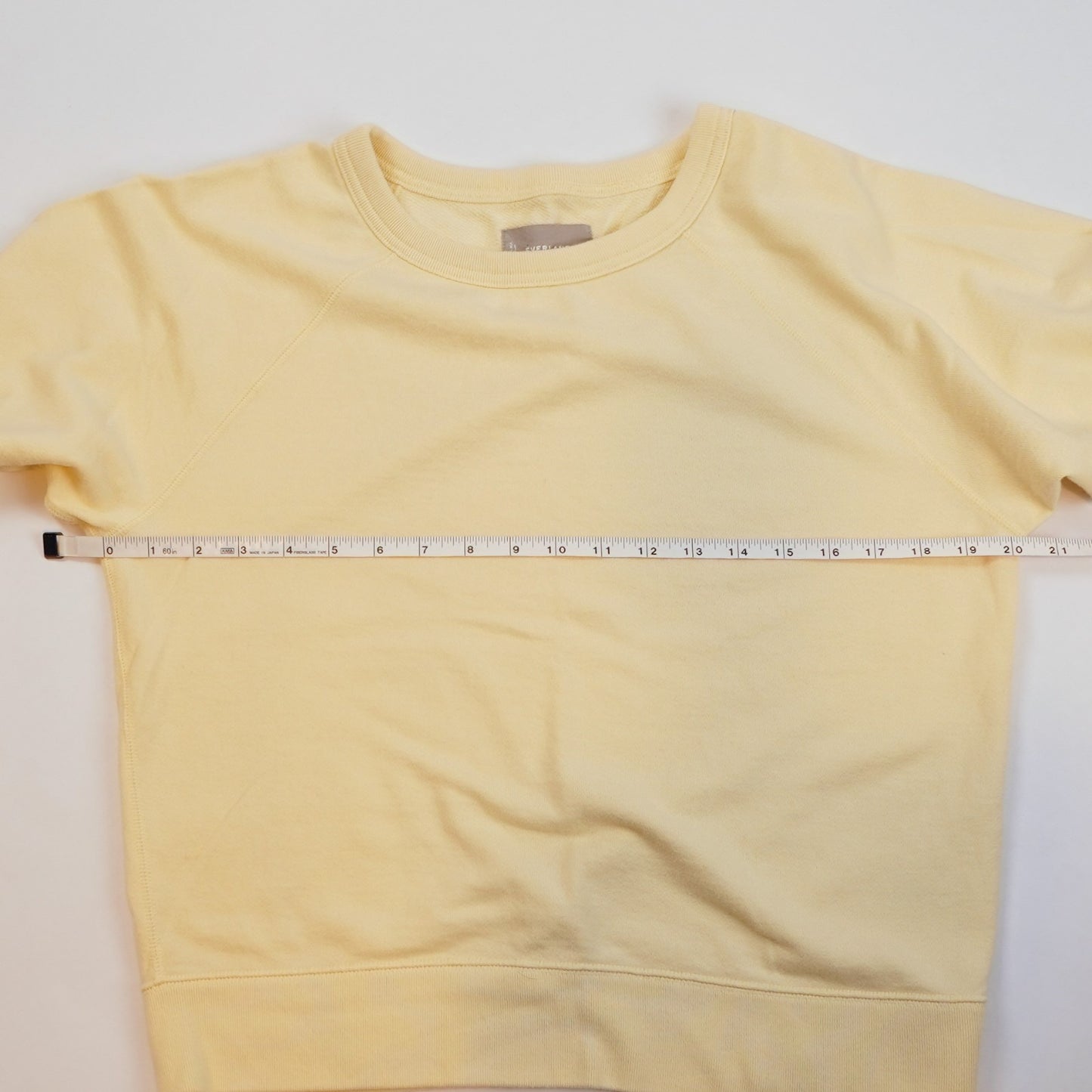 Everlane Butter Yellow Crewneck Pullover Sweatshirt - M