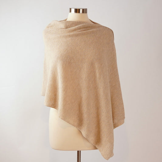 We are AMMA Cocoon Nursing Cover Shawl - Natural Beige