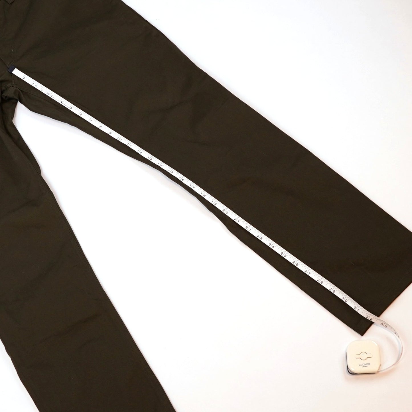 Theory Raffi Pants Slim Fit Straight Leg Olive Forest Green - 34