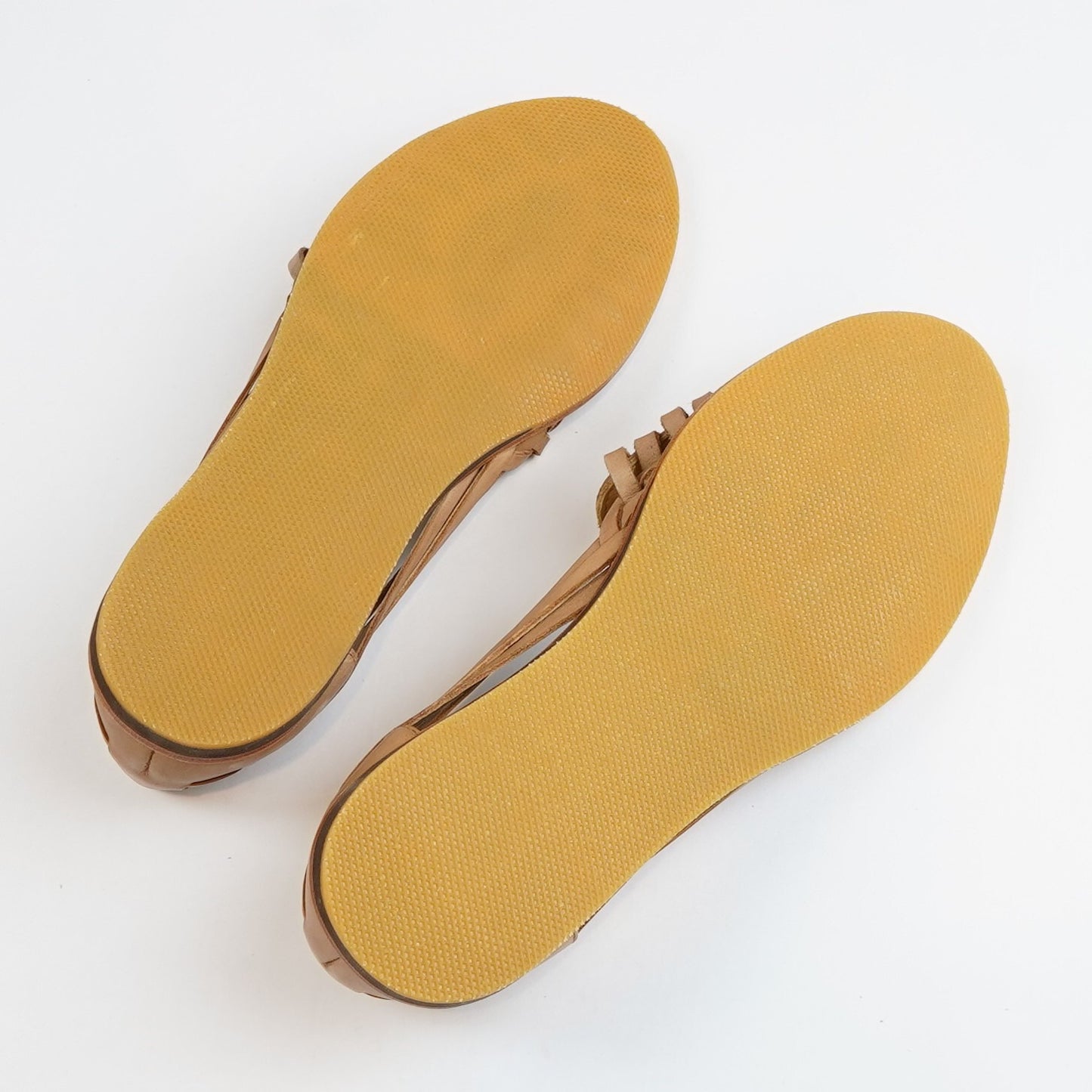 Nisolo Huarache Flat Woven Leather Sandals Almond Brown - 8.5