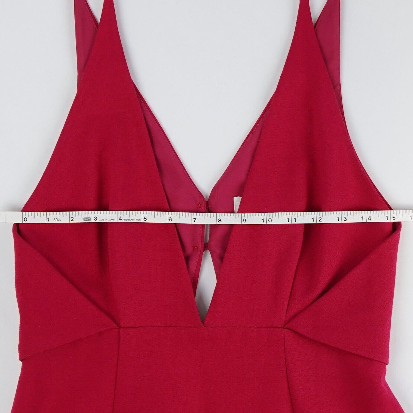 Nicholas Fuchsia Deep V Midi Dress - 8