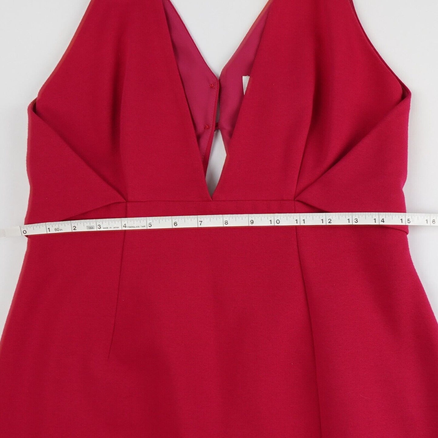 Nicholas Fuchsia Deep V Midi Dress - 8