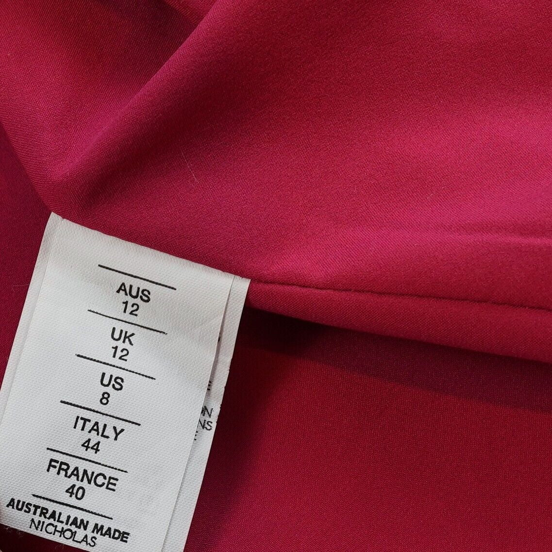 Nicholas Fuchsia Deep V Midi Dress - 8