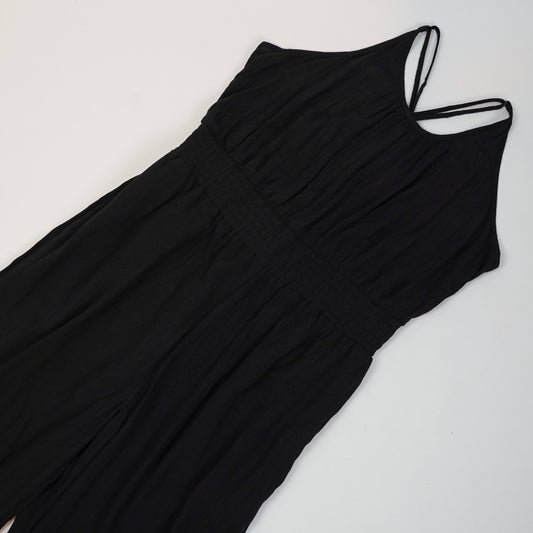 prAna Fernie Wide Leg Jumpsuit Black - L