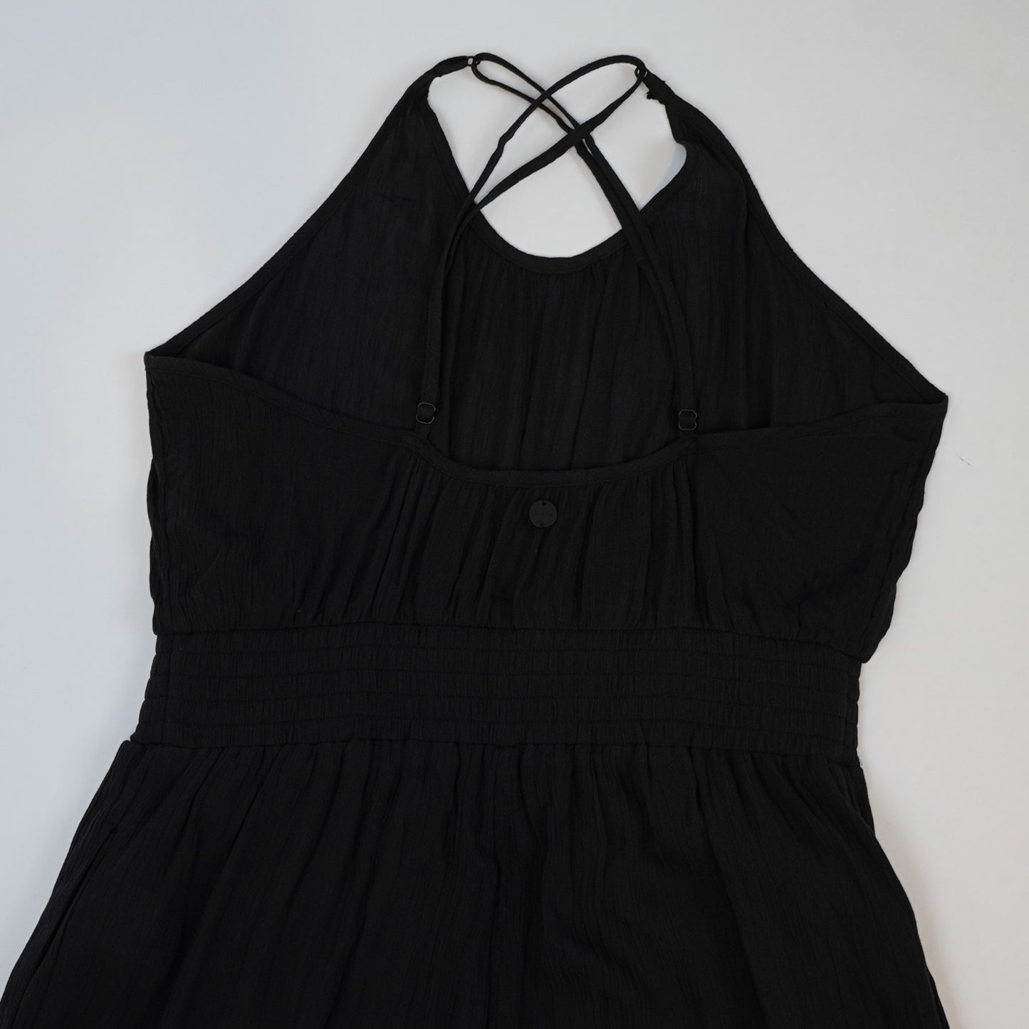 prAna Fernie Wide Leg Jumpsuit Black - L