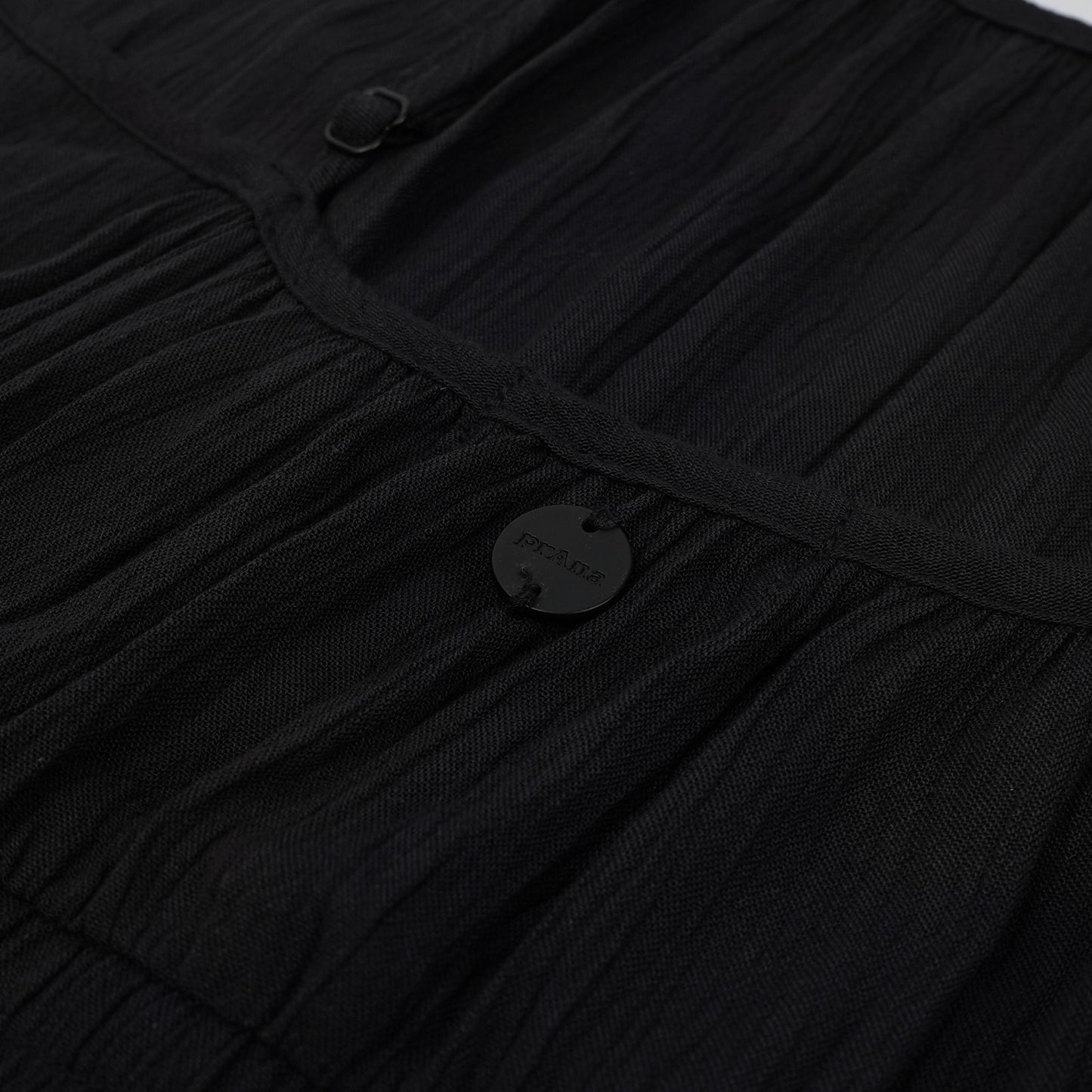 prAna Fernie Wide Leg Jumpsuit Black - L