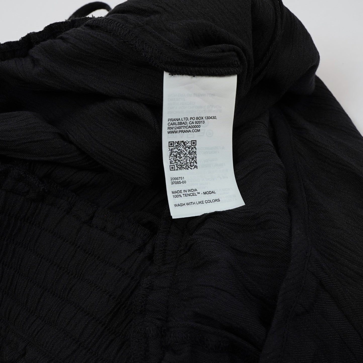 prAna Fernie Wide Leg Jumpsuit Black - L