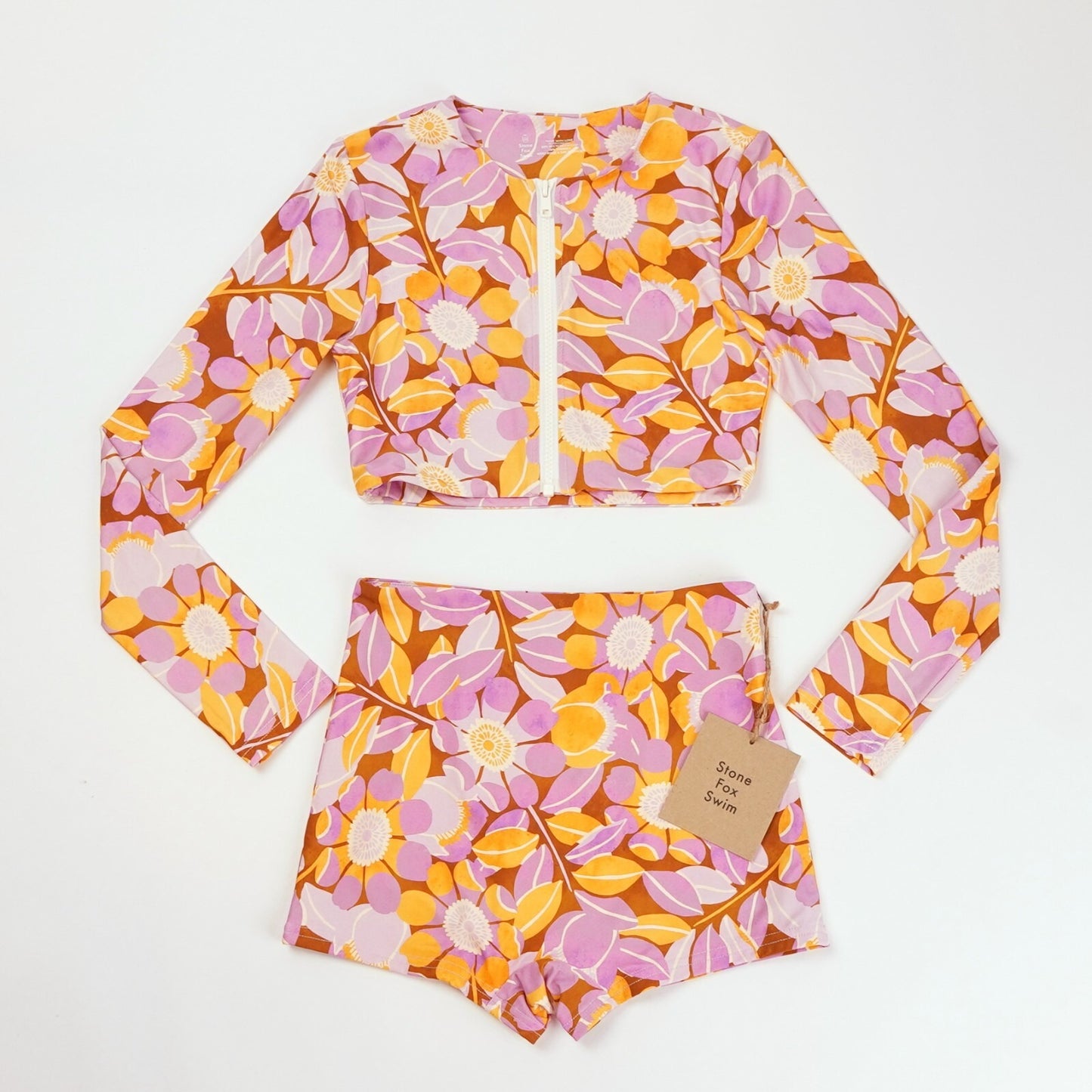 Stone Fox Swim Set - Liya Surf Top & Rio Short Bikini Bottom - S