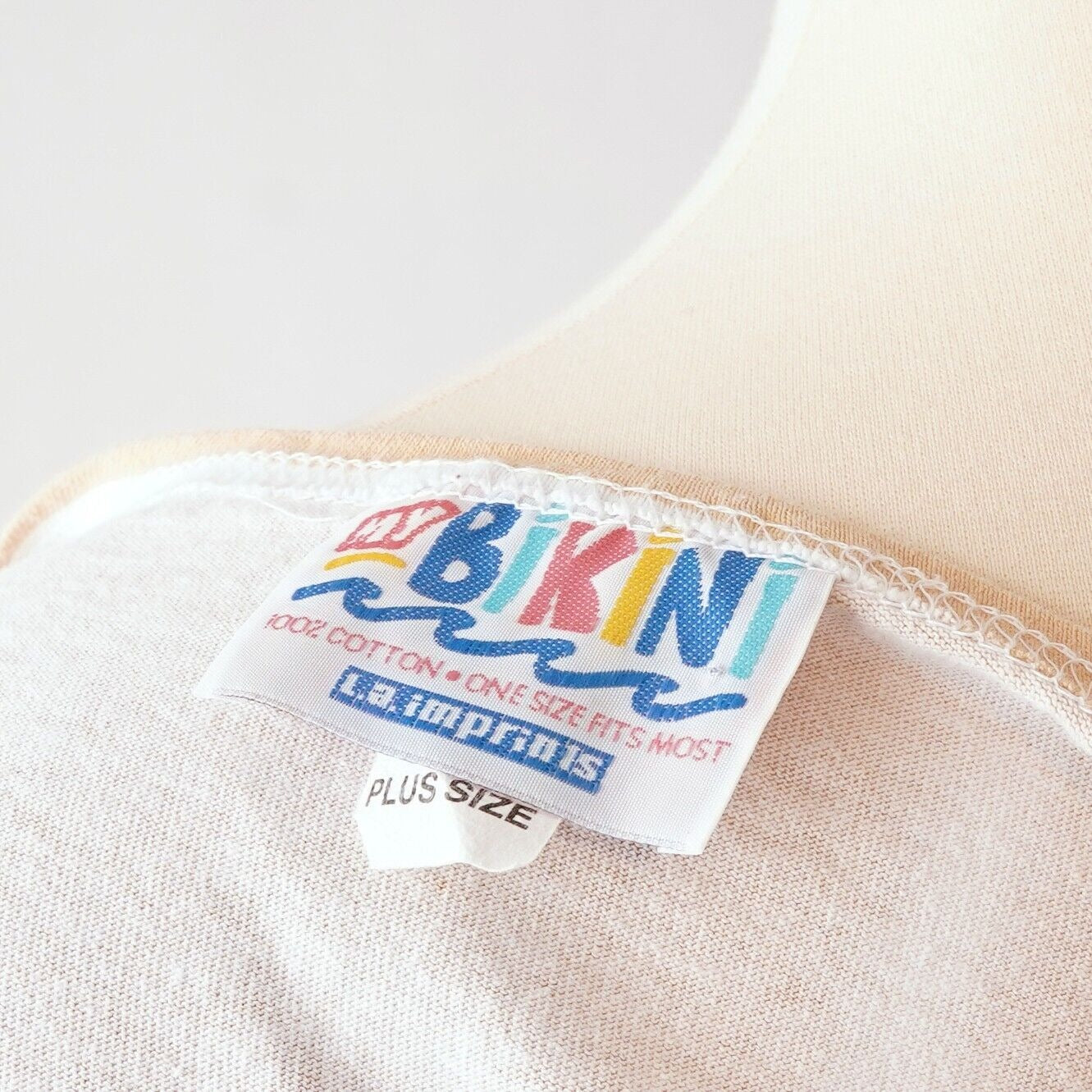 Vintage 90s LA Imprints Bikini Cover-Up Shirt Double Sided Graphic - One Size