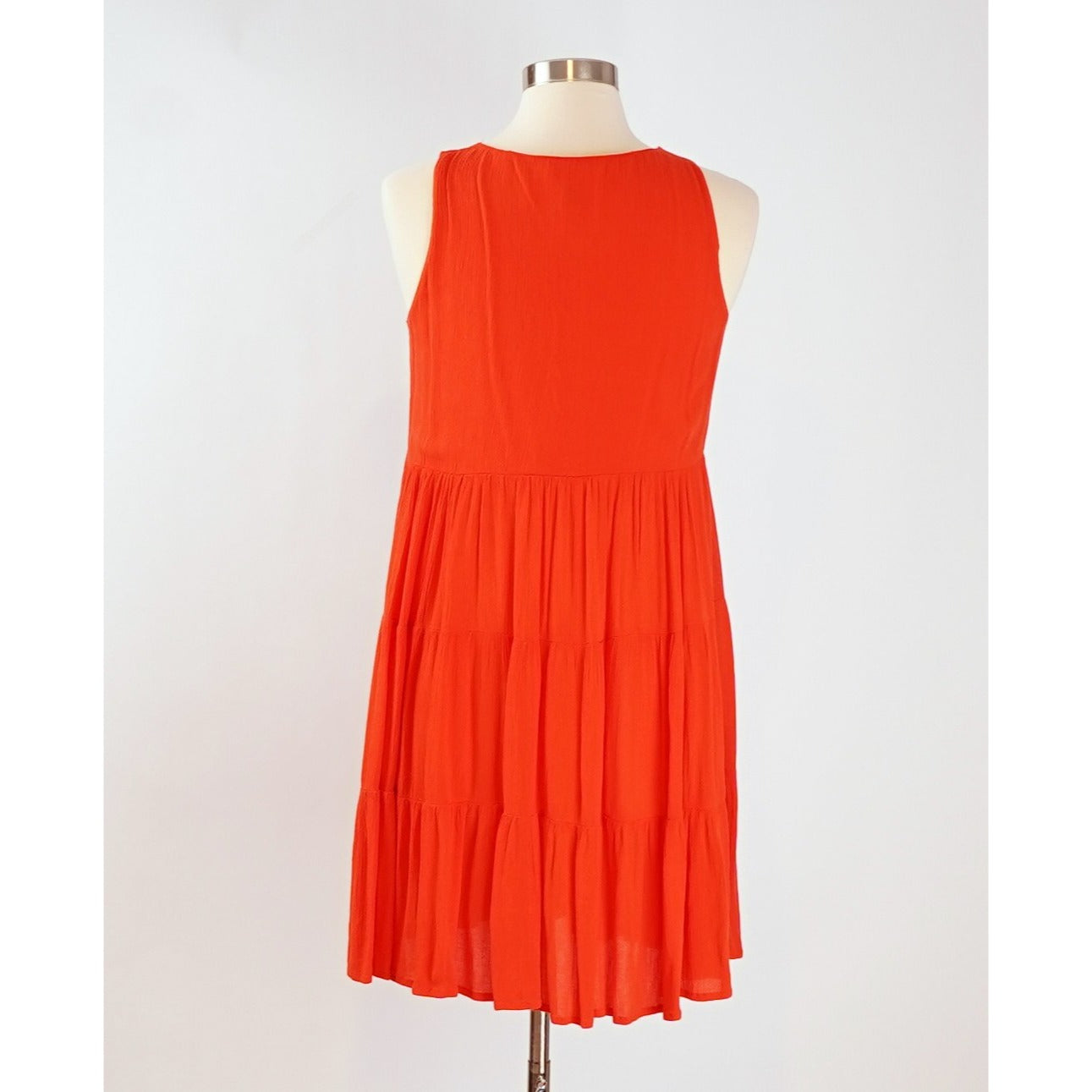 Japna Tiered Orange Sundress - M