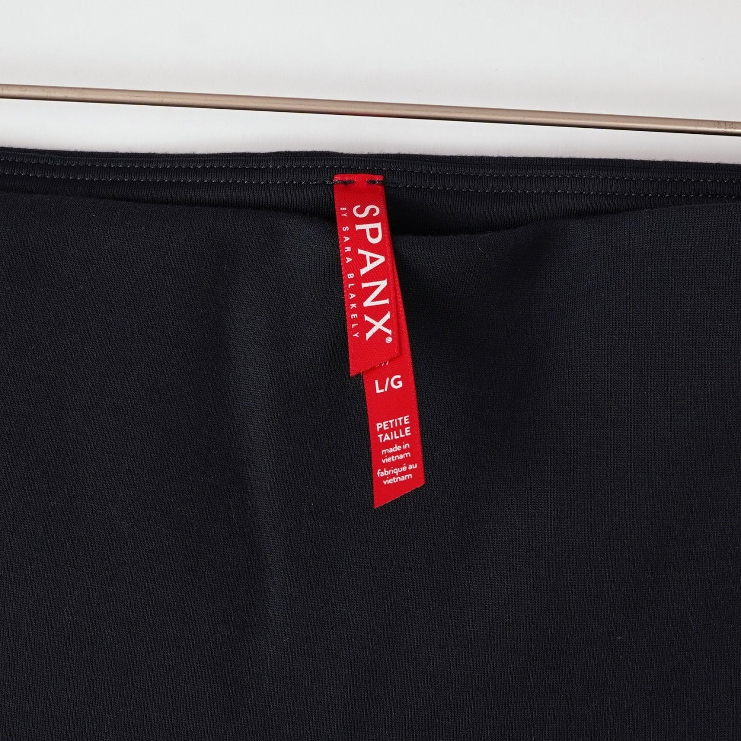 Spanx Ponte Ankle Length Slit Hem Leggings Navy - Large Petite